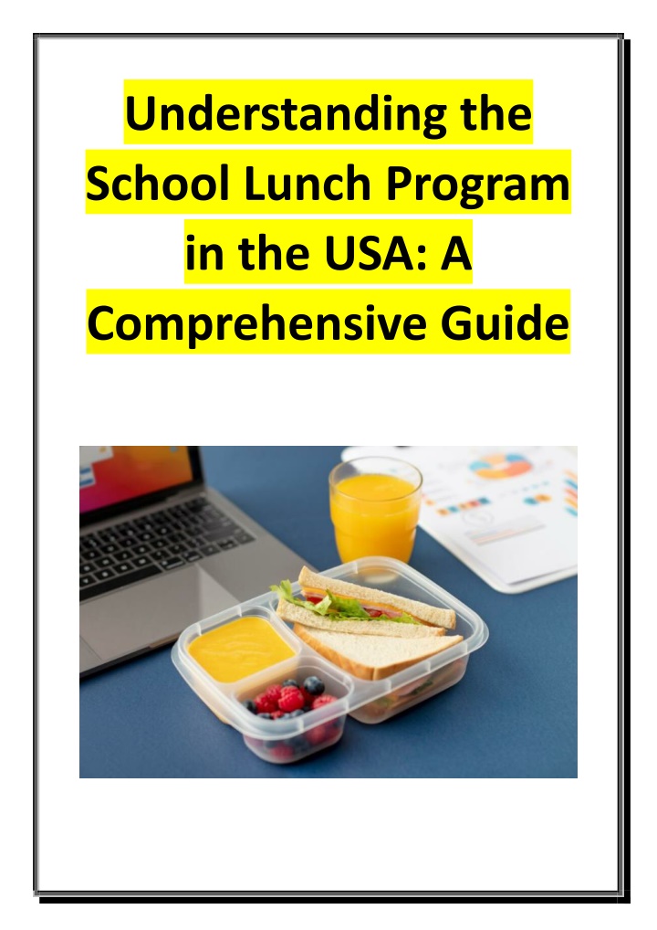 understanding the school lunch program n.w