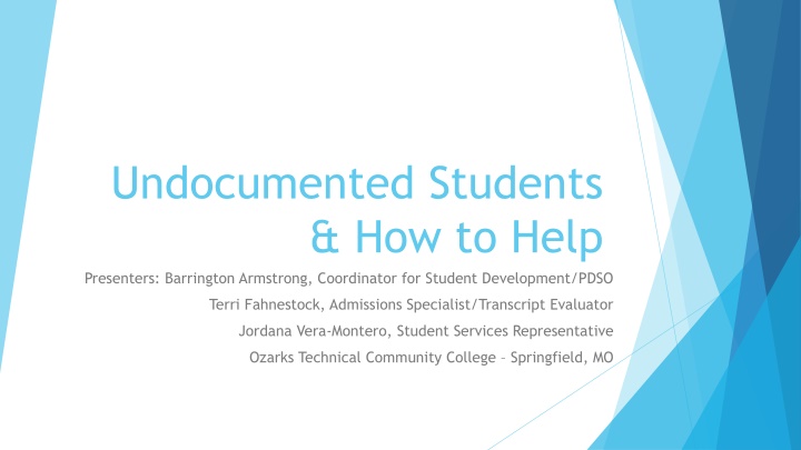 Supporting Undocumented Students in Higher Education