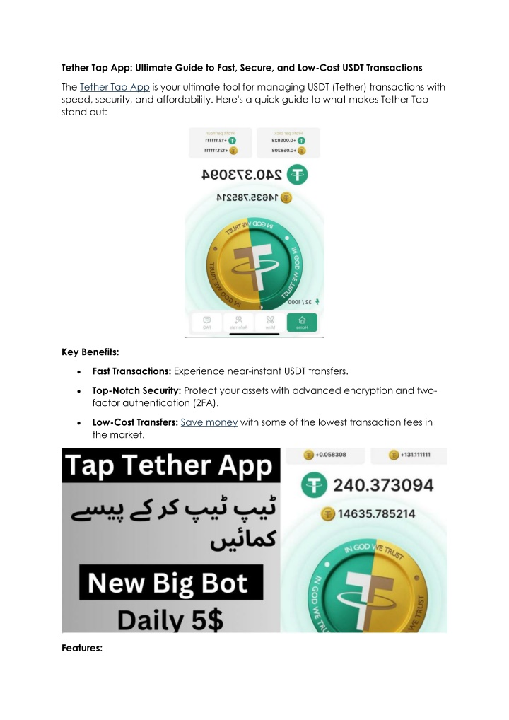 tether tap app ultimate guide to fast secure n.w