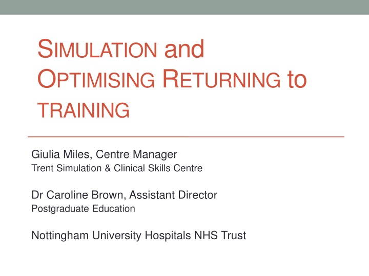 Enhancing Training Through Simulation Techniques and Optimizing Performance