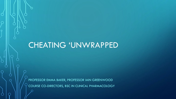 Unwrapping Cheating in Academic Settings