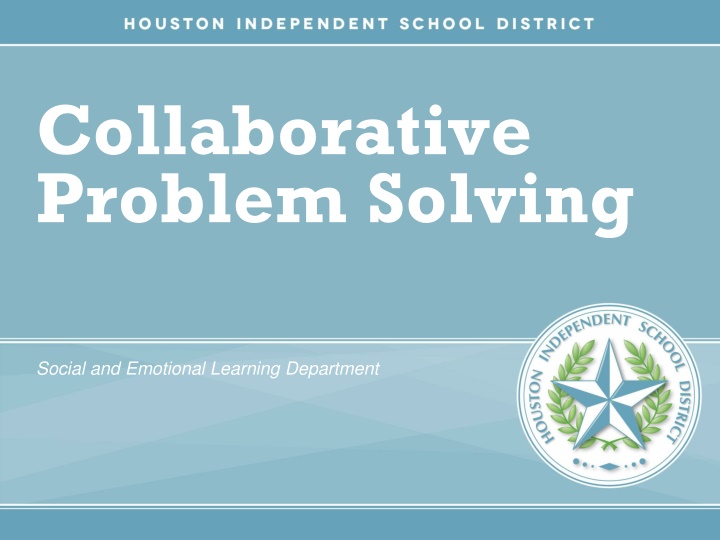 Collaborative Problem-Solving for Social and Emotional Learning
