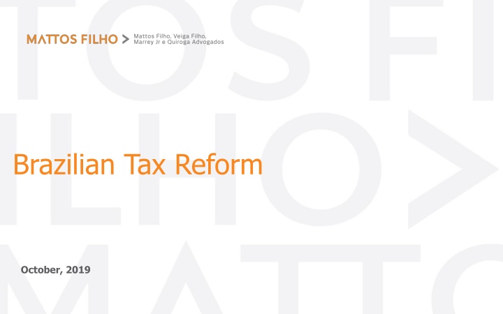 Overview of Brazilian Tax Reform Proposal