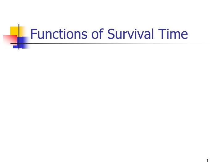 Fundamentals of Survival Time Analysis