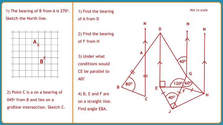 Solving Bearings and Geometric Problems