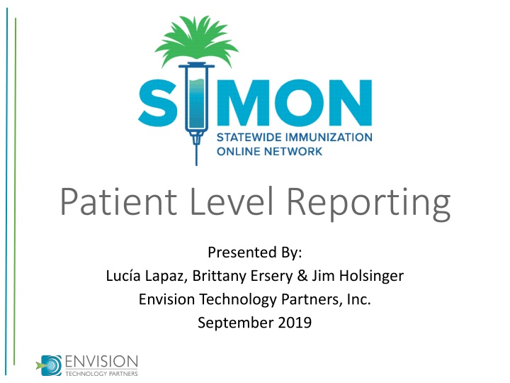 Patient Level Reporting Overview