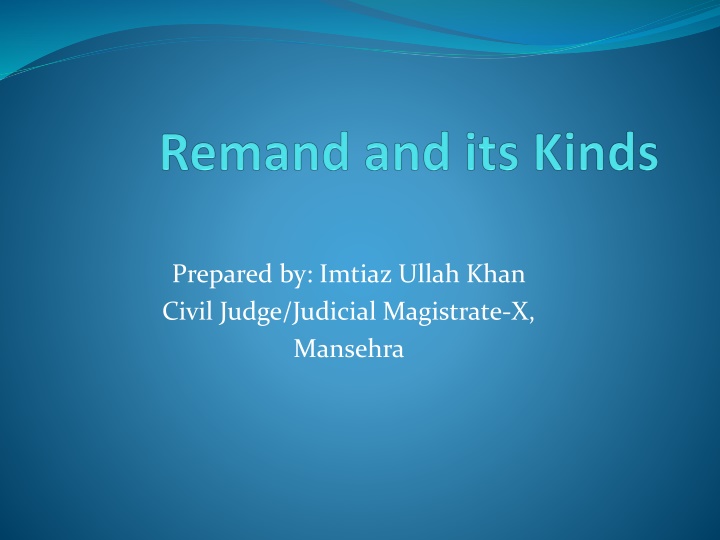 Remand Procedures in Legal System