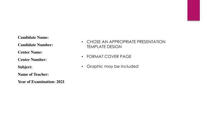 Professional Presentation Design Guidelines