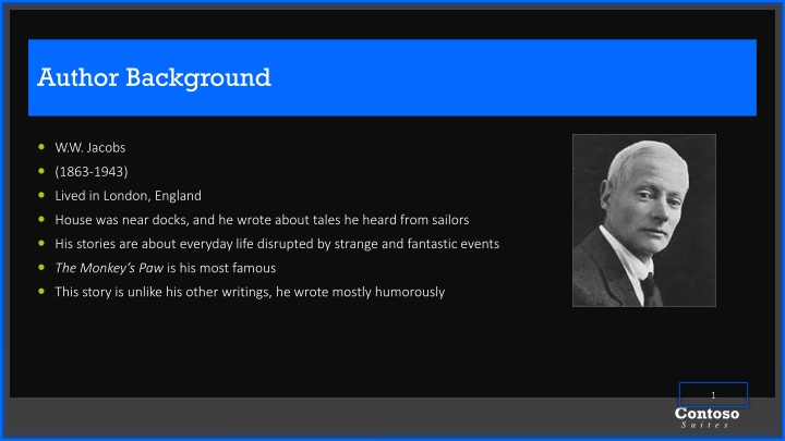 W.W. Jacobs: Master of Strange and Fantastic Tales