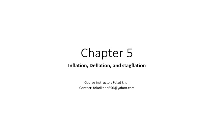 Inflation, Deflation, and Stagflation in Economics