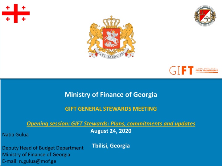 Public Finance Management Reform in Georgia: Achievements and Rankings