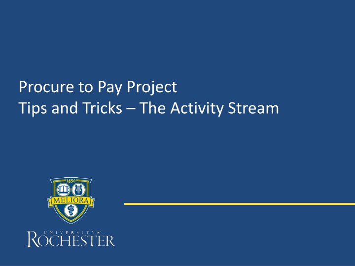 'Efficient Tips and Tricks for Procure-to-Pay Projects'