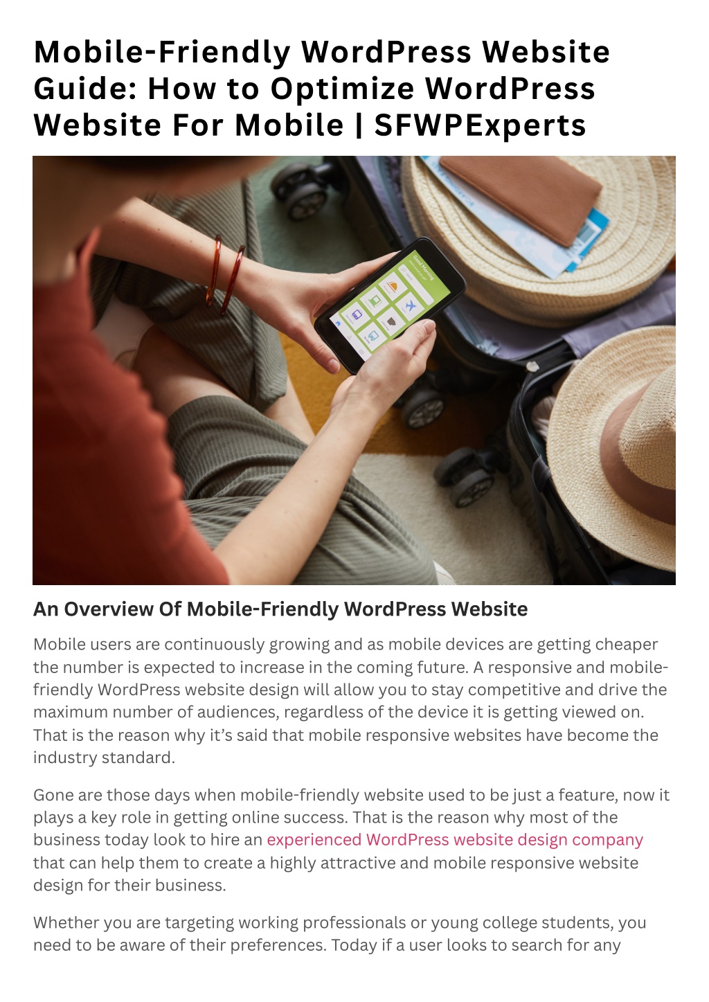 mobile friendly wordpress website guide l.w