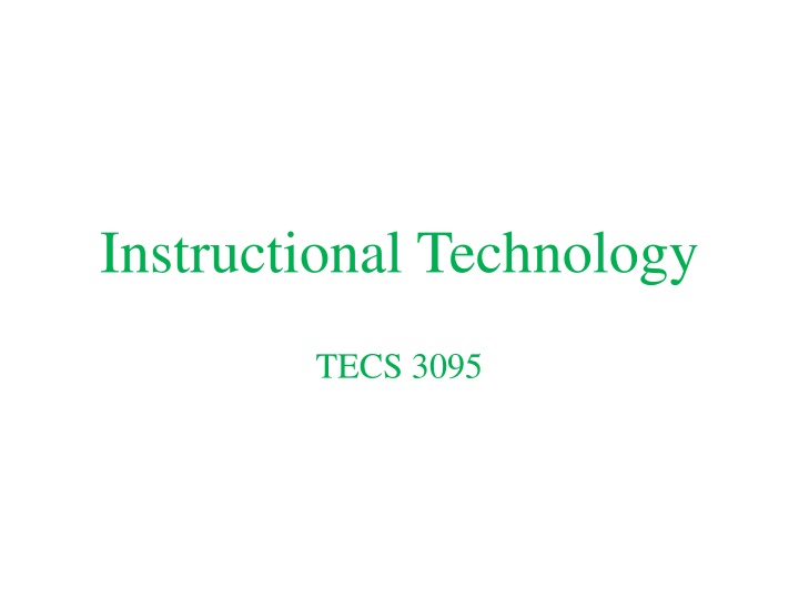 Communication in Instructional Technology