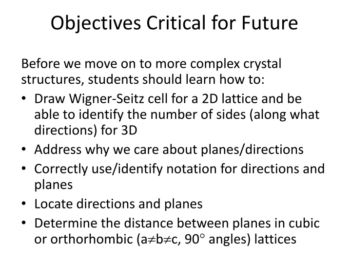 Crystal Structures: Unit Cell Definition and Wigner-Seitz Method