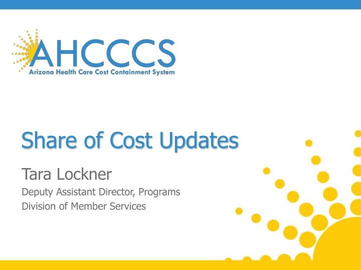 Arizona Health Care Cost Updates Effective 04/01/2018