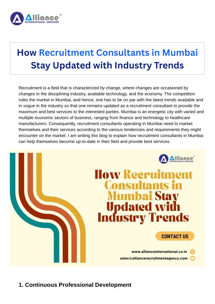 how recruitment consultants in mumbai stay n.w