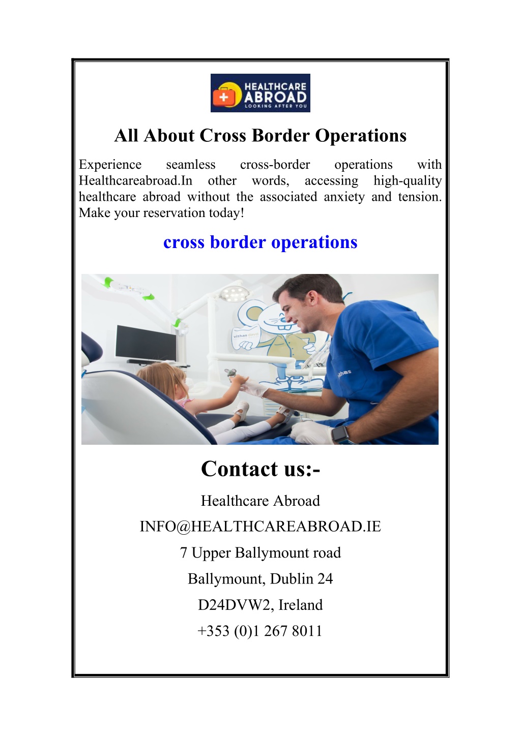 all about cross border operations l.w