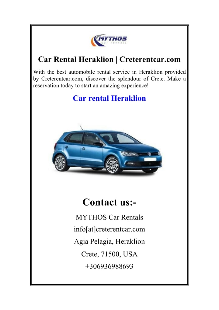 car rental heraklion creterentcar com n.w
