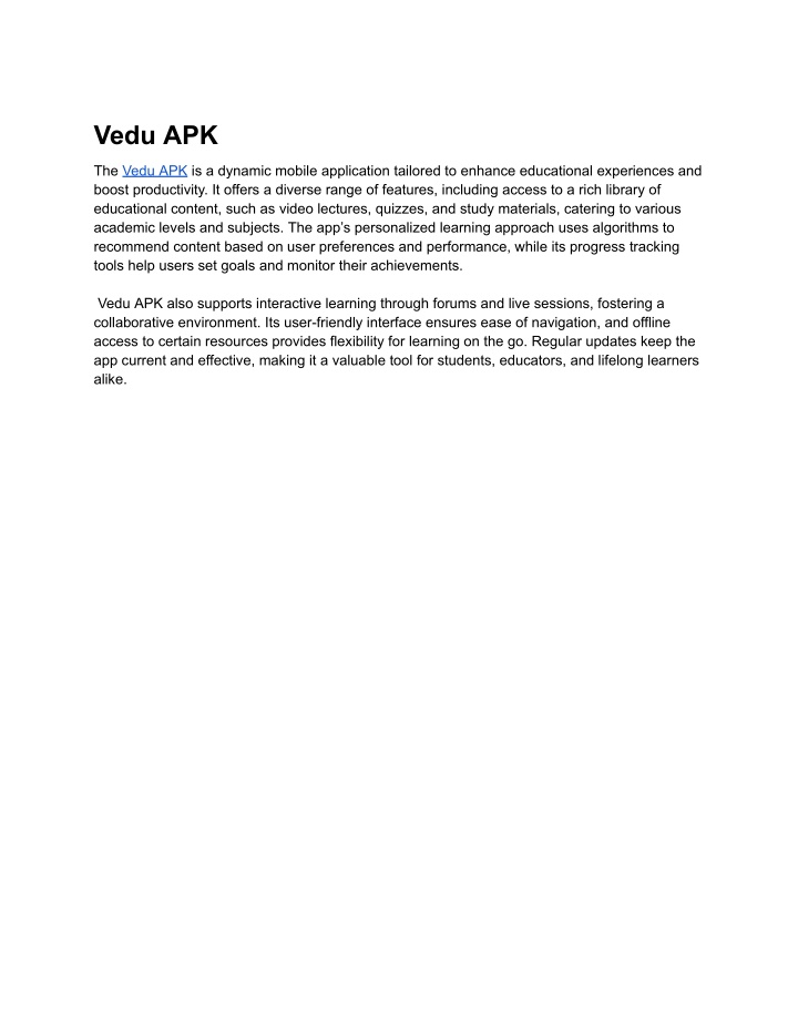 vedu apk n.w