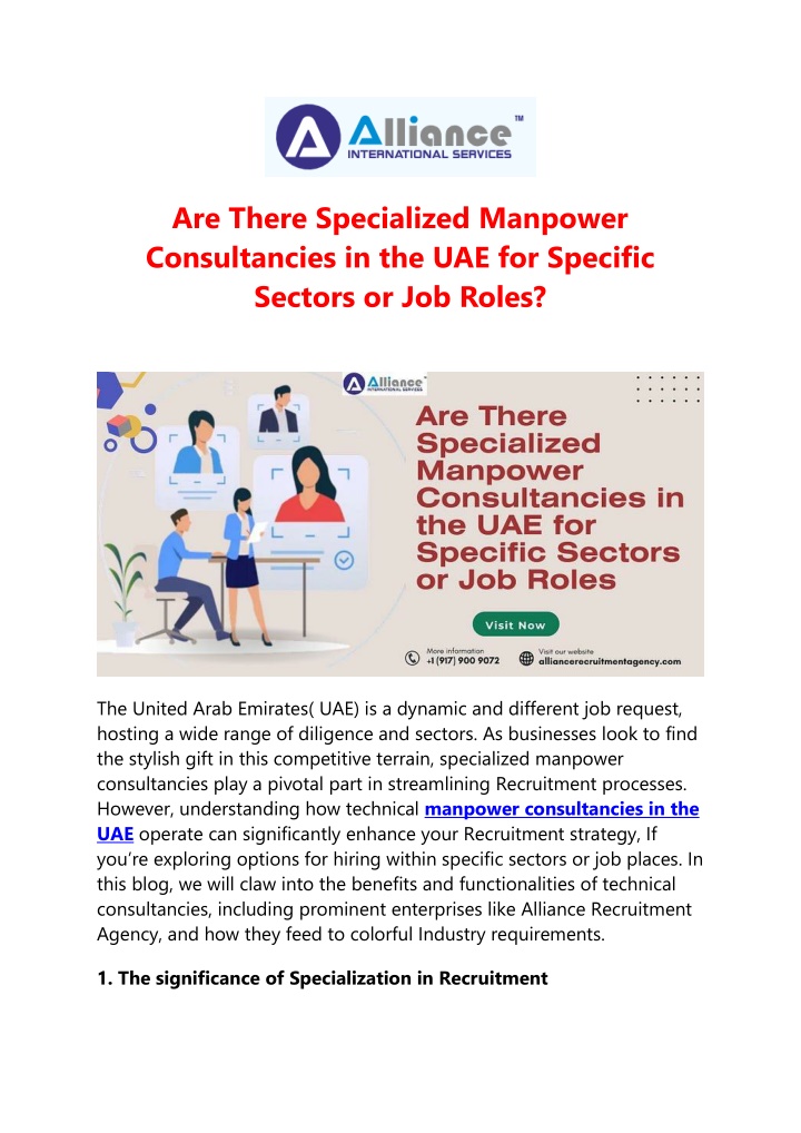 are there specialized manpower consultancies n.w