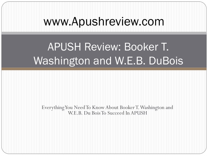Booker T. Washington vs. W.E.B. Du Bois: A Comparison in African American Rights Advocacy
