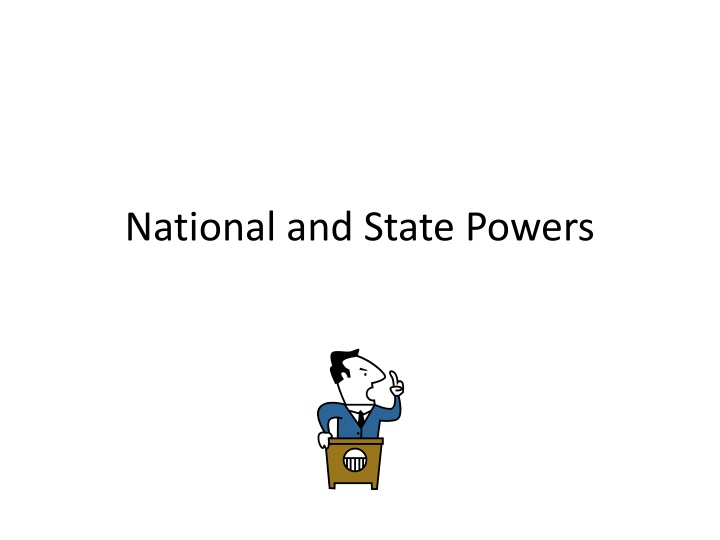 National and State Powers in the United States