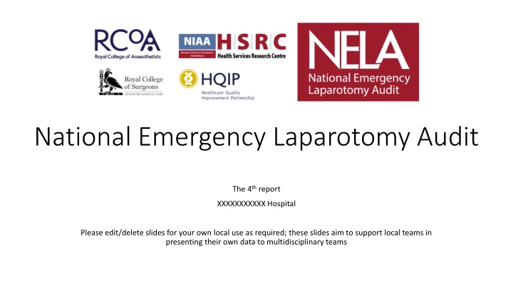 National Emergency Laparotomy Audit - Local Data Analysis Summary