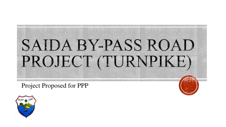 Saida By-Pass Road Project: Solving Traffic Congestion