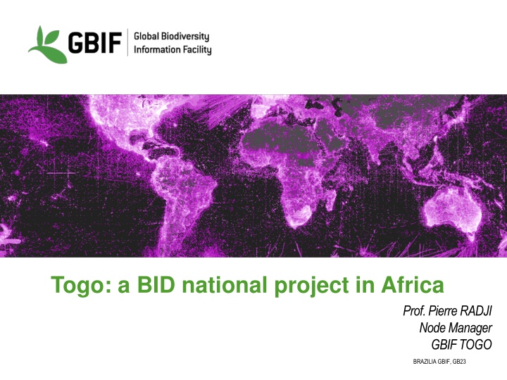 Strengthening Biodiversity Data Management in Togo