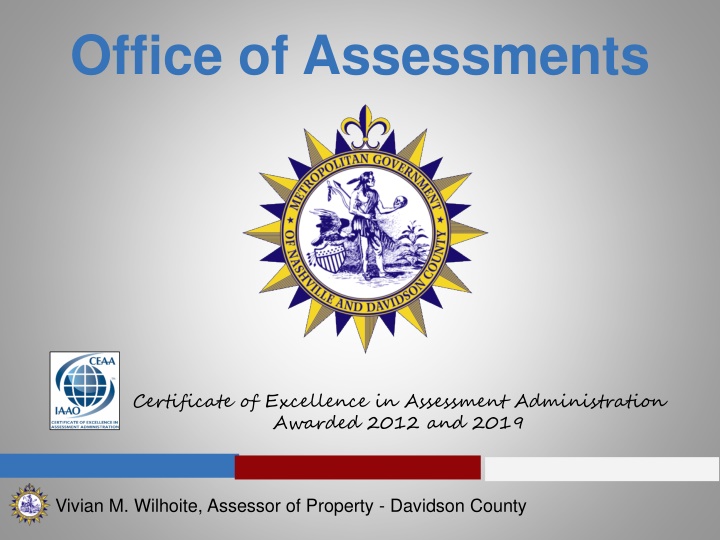 Office of Assessments - Overview of Property Assessment in Davidson County