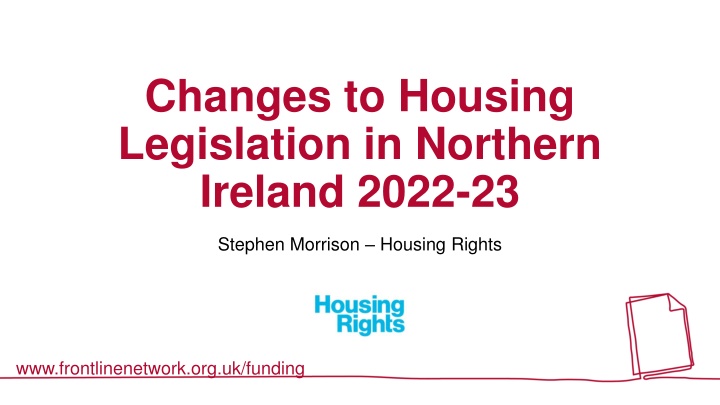 Changes to Housing Legislation in Northern Ireland 2022-23 Summary