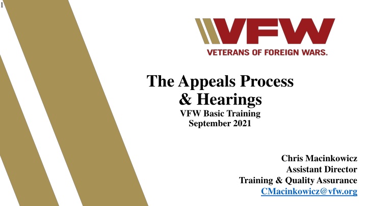 Veterans Benefits Appeals and Legacy Appeals Process