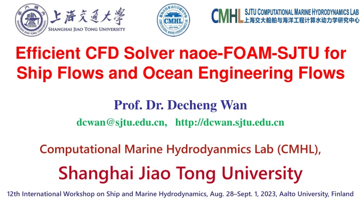 Efficient CFD Solver for Ship and Ocean Engineering Flows