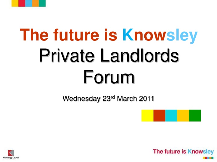 Future Support for Private Landlords in Knowsley: Tenancy Sustainment Forum Highlights
