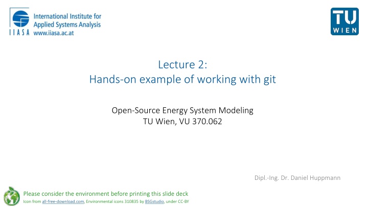 Introduction to Git for Open-Source Energy System Modeling
