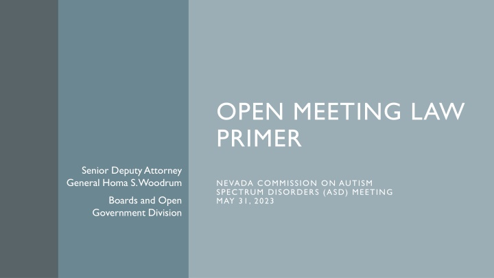 Nevada Open Meeting Law and Penalties