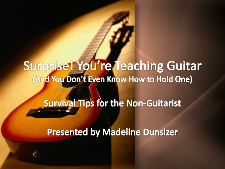 Guitar Teaching Survival Tips and Resources