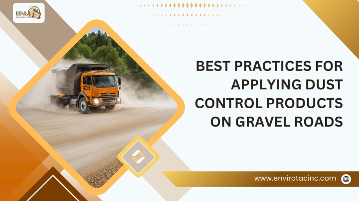 best practices for applying dust control products n.w