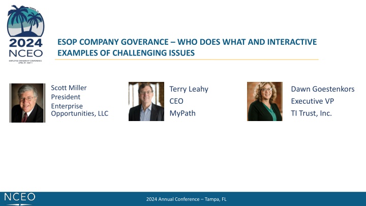ESOP Company Governance and Challenging Issues