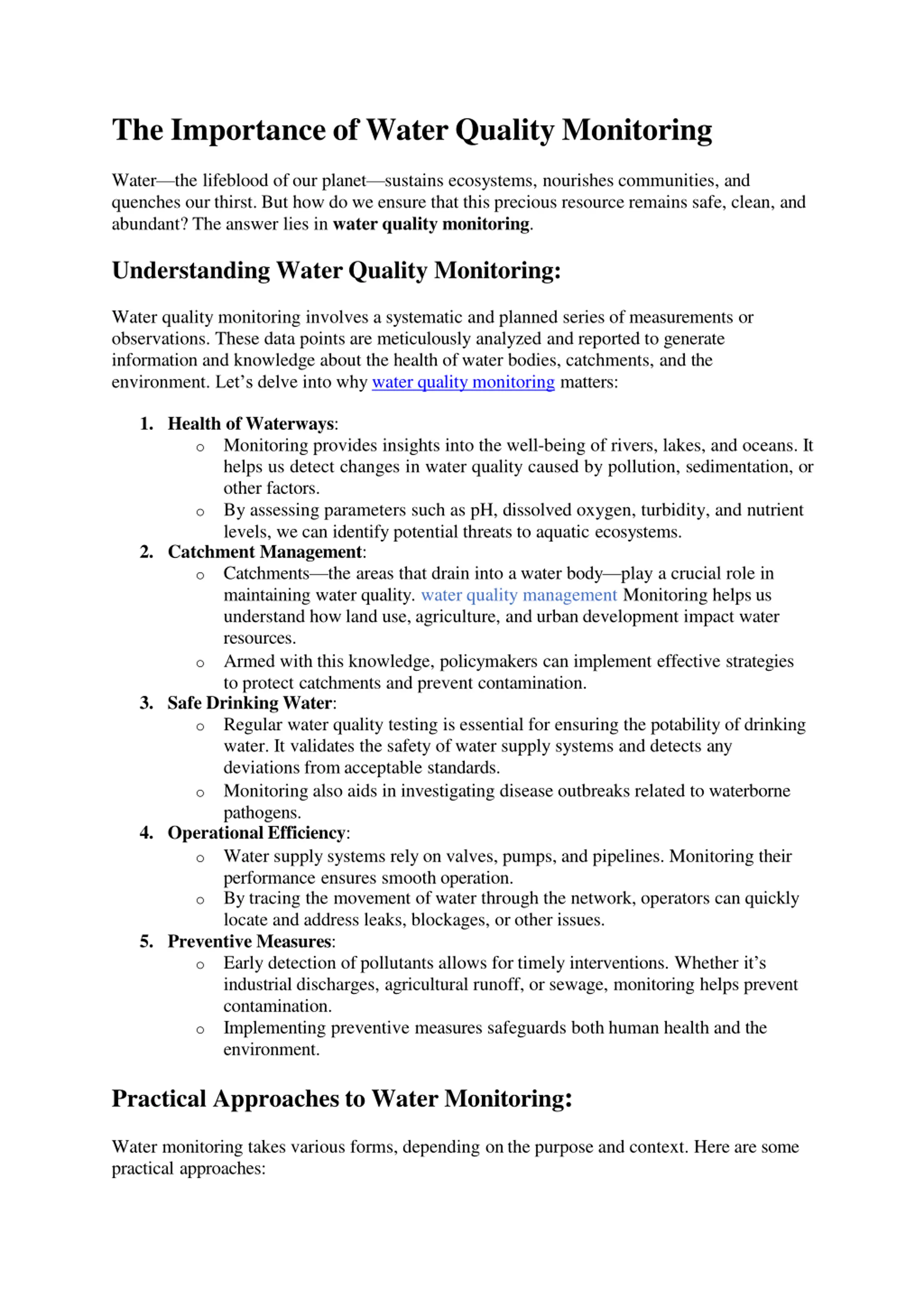 Water Quality & Discharge Monitoring - Kloudgin