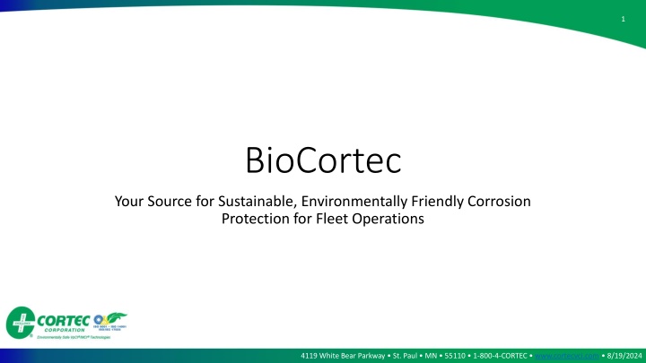 Innovative Corrosion Protection Solutions for Fleet Operations by BioCortec