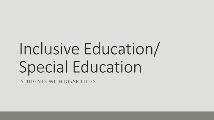 Inclusive and Special Education: Impact and Evolution in Canada