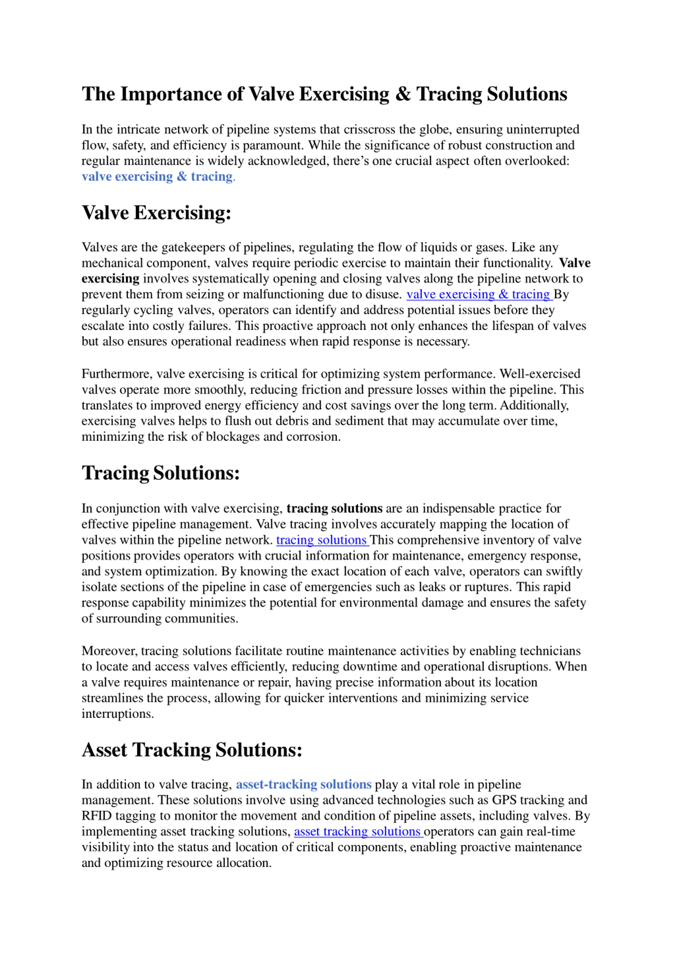 https://kloudgin.com/valve-exercising-tracing/