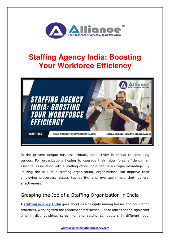 staffing agency india boosting your workforce n.w