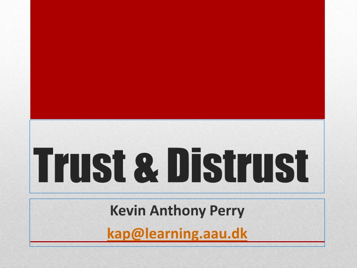 Exploring Trust and Distrust in Social Interactions