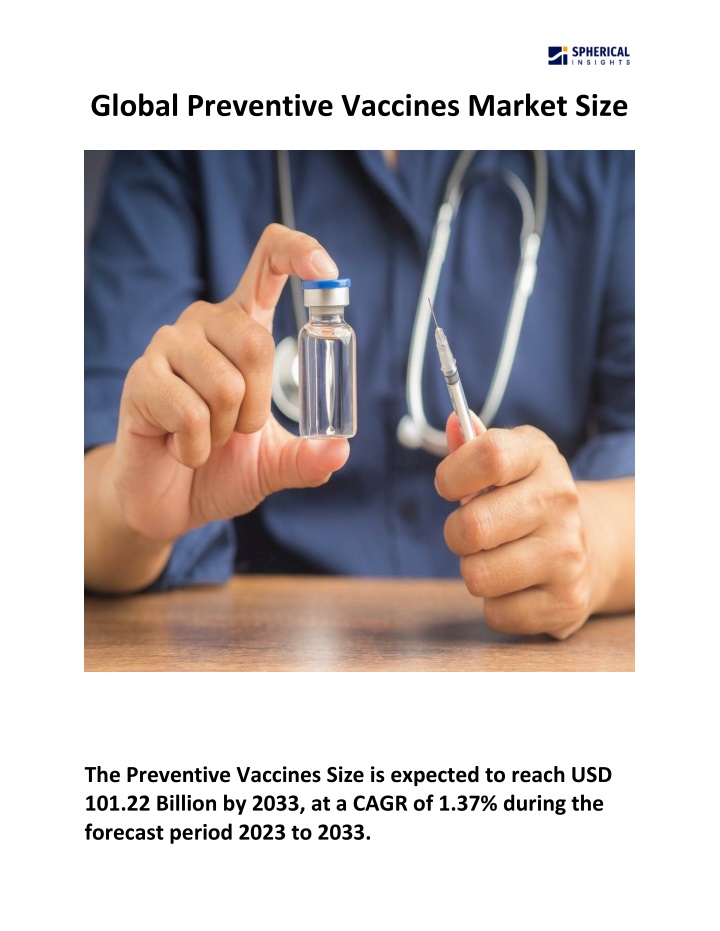 global preventive vaccines market size n.w
