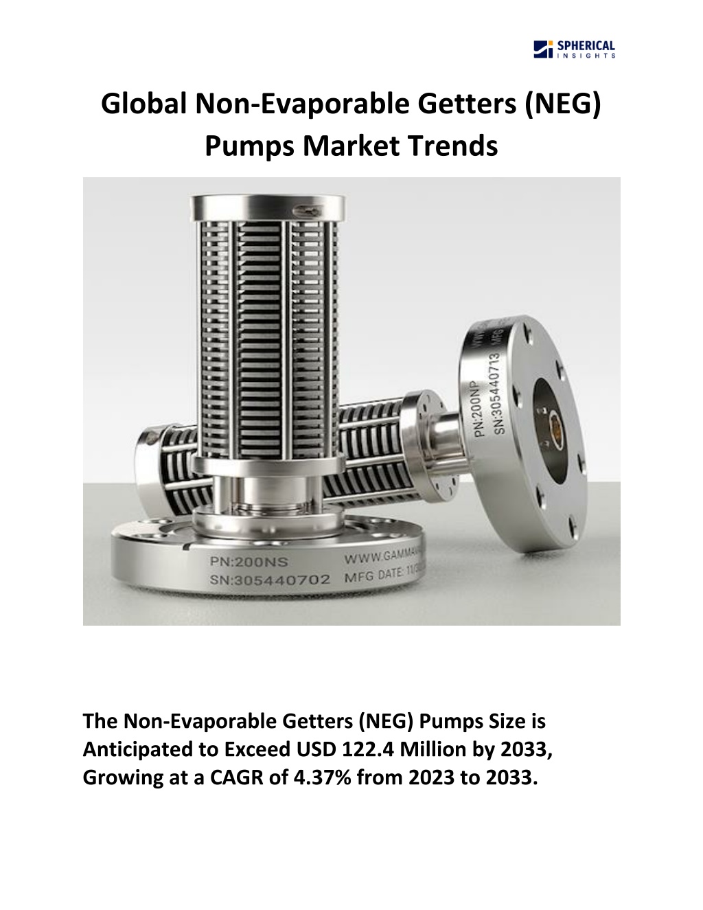 global non evaporable getters neg pumps market l.w