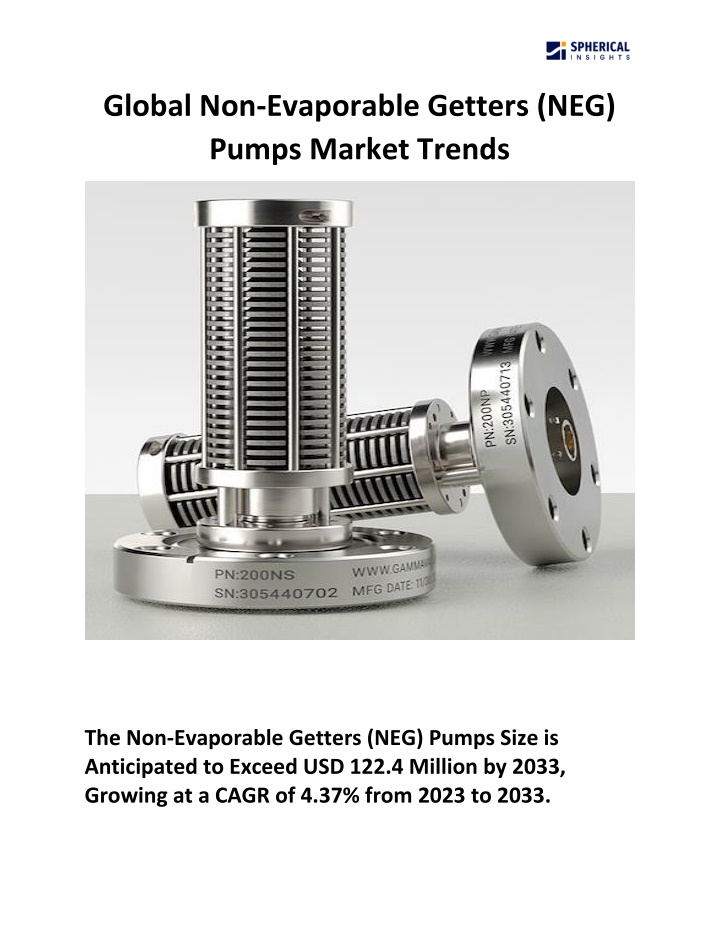 global non evaporable getters neg pumps market n.w