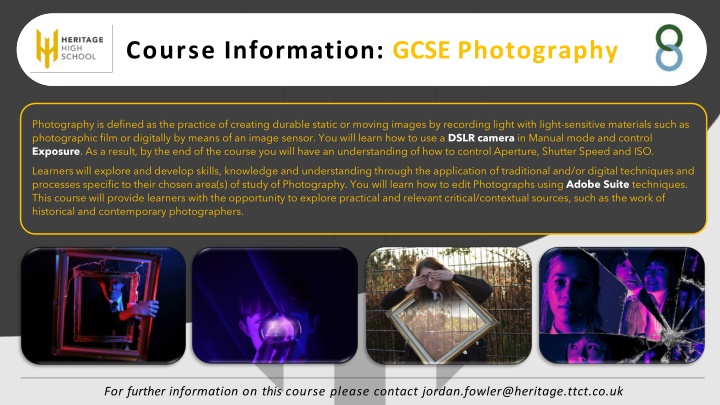 GCSE Photography Course Overview and Skills Development